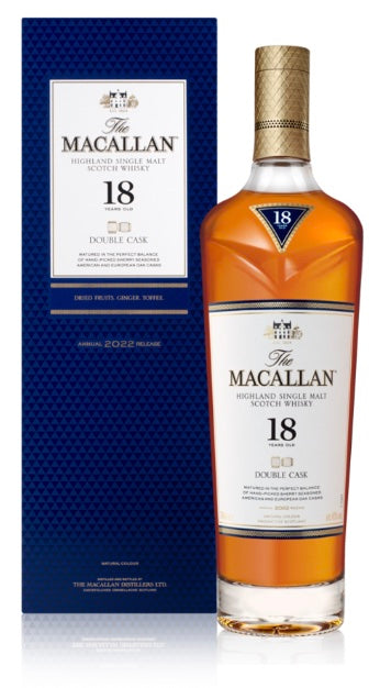 The Macallan Double Cask 18 Years Old Scotch Whisky (750ml)