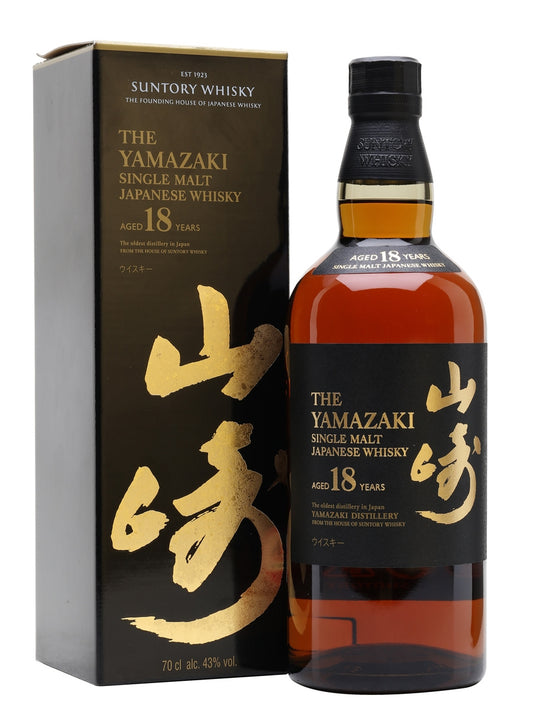 The Yamazaki Single Malt Japanese Whisky Aged 18 Years (750ml)